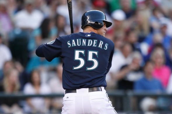 Michael Saunders - Seattle Mariners - 2010 - 2