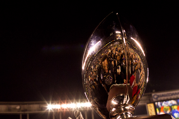 Holiday Bowl trophy 2010